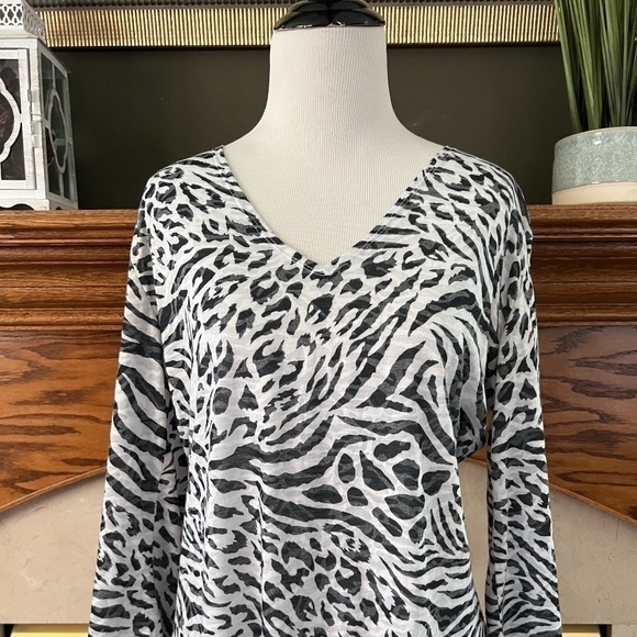 Pacific Beach Animal Print Swim Cover Up Sz. M - Picture 2 of 12